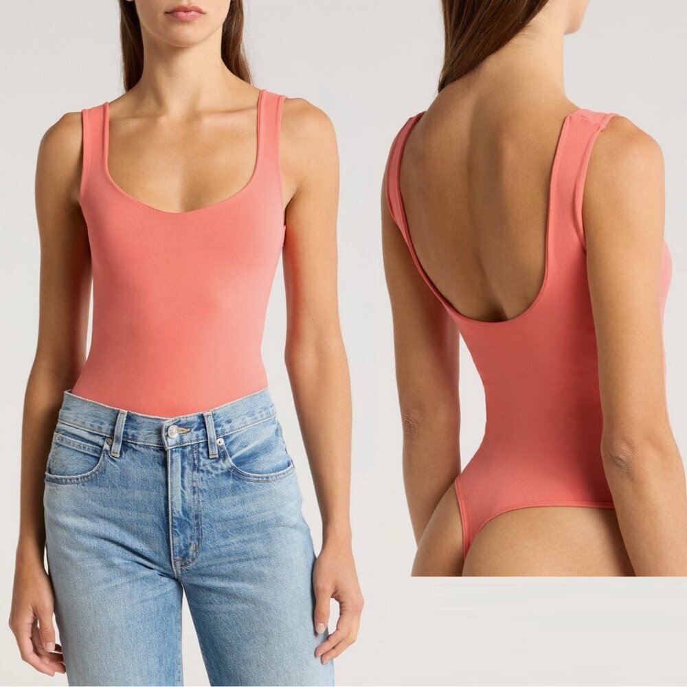 NWT New Free People Clean Lines Papaya Bodysuit Size XS/S